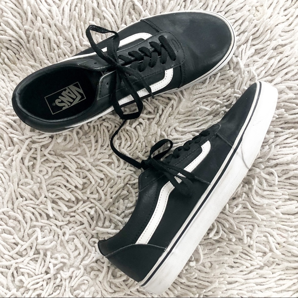 Vans Black and White Sneakers